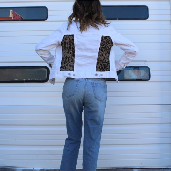 Snake Print Jean Jacket | Poshmark